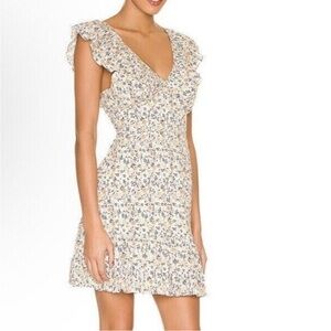 MINKPINK Cream Floral Mini Dress